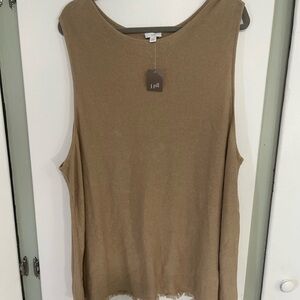 J. Jill Women's Brown Linen Tank Top